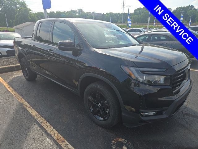 Crystal Black Pearl 2023 Honda Ridgeline Pickup Truck All-Wheel Drive 9-Speed Automatic