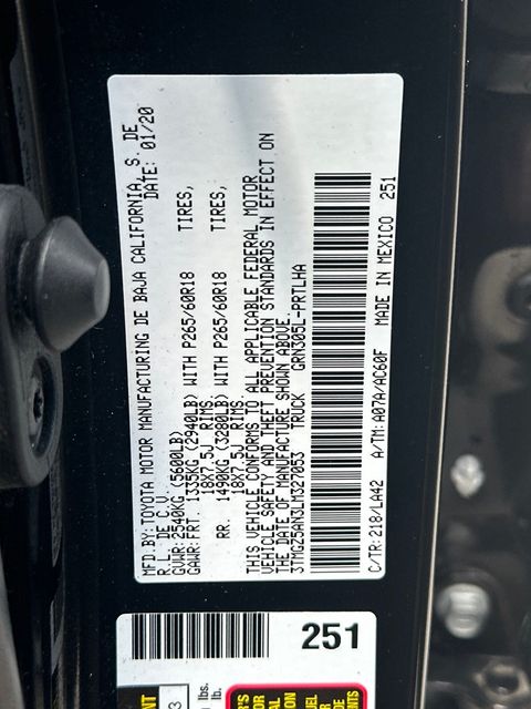 Used 2020 Toyota Tacoma Truck