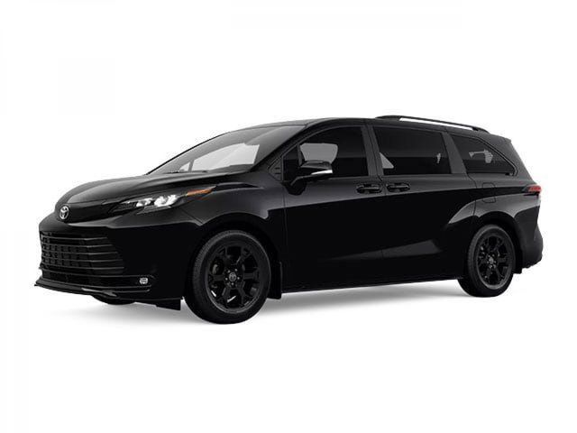 Midnight Black Metallic 2026 Toyota Sienna Woodland Edition 7-Passenger AWD Minivan All-Wheel Drive Continuously Variable Transmission