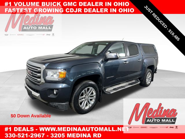 Gray (Dark Sky Metallic) 2019 GMC Canyon SLT Crew Cab 4WD Pickup Truck Four-Wheel Drive 8-Speed Automatic