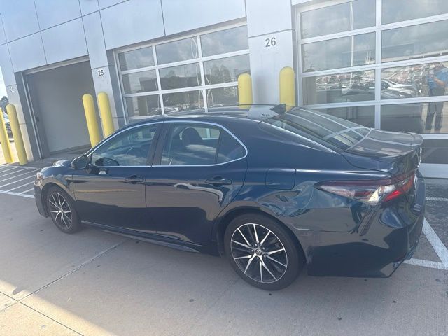 2021 Toyota Camry SE Blue at DeMontrond Gulf Freeway