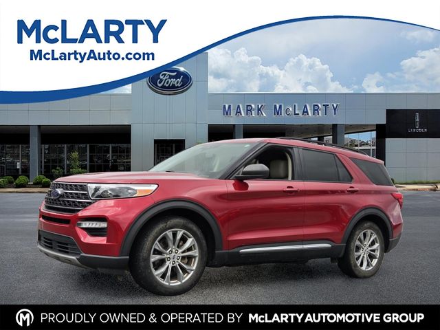 Red Metallic 2021 Ford Explorer XLT RWD SUV / Crossover Rear-Wheel Drive Automatic