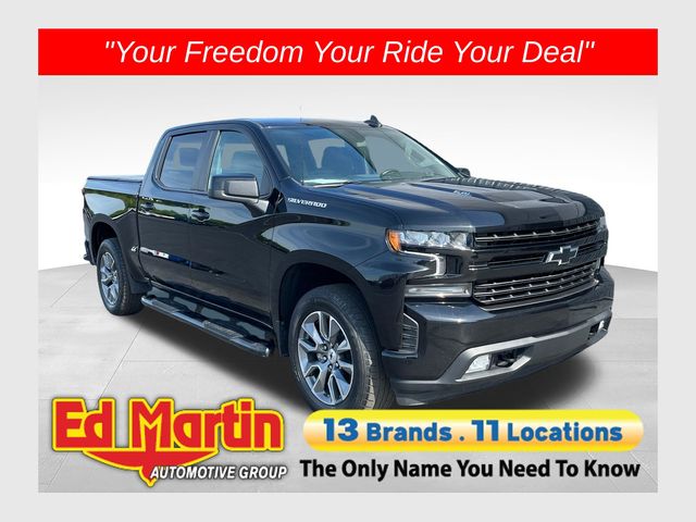 Black 2021 Chevrolet Silverado 1500 Pickup Truck Four-Wheel Drive Automatic