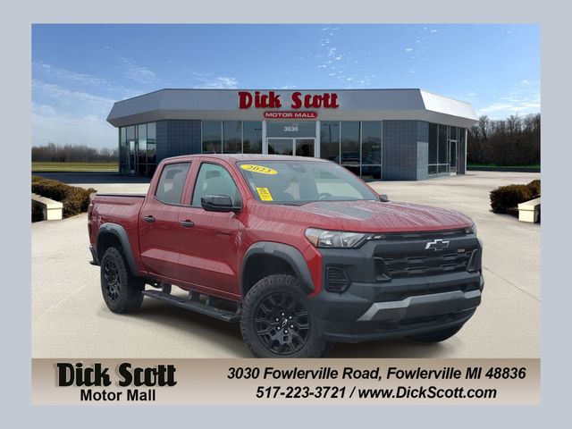 Red 2023 Chevrolet Colorado Pickup Truck Four-Wheel Drive 8-Speed Automatic