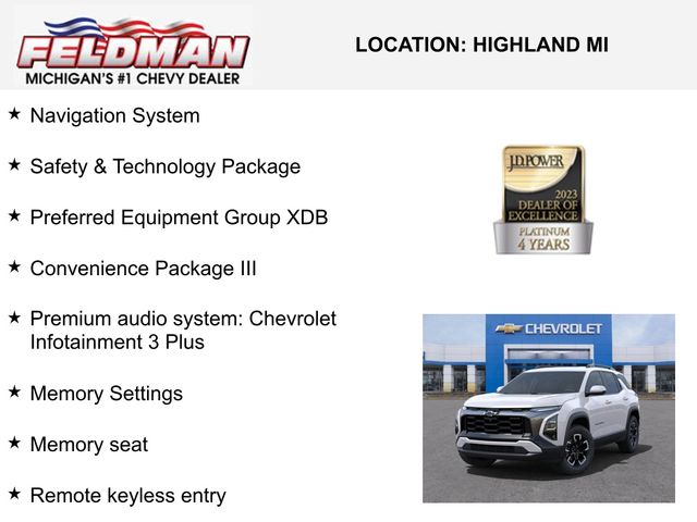 New 2025 Chevrolet Equinox For Sale in New Hudson, MI