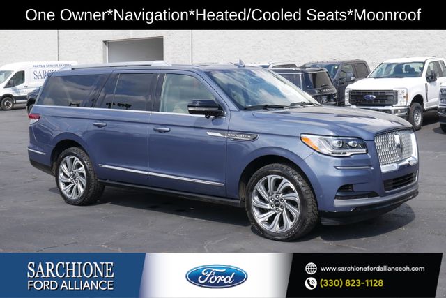 Blue Metallic 2022 Lincoln Navigator SUV / Crossover Four-Wheel Drive Automatic