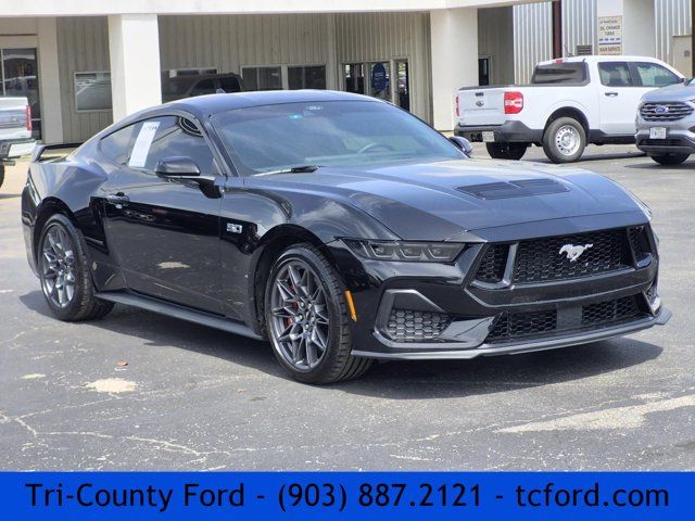 Shadow Black 2025 Ford Mustang Coupe Rear-Wheel Drive Automatic