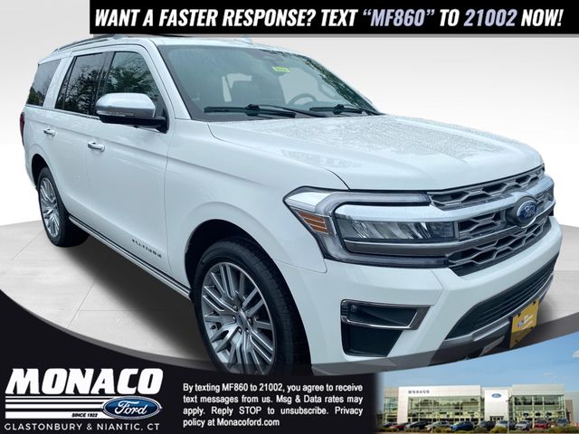 White Metallic 2022 Ford Expedition SUV / Crossover Four-Wheel Drive Automatic
