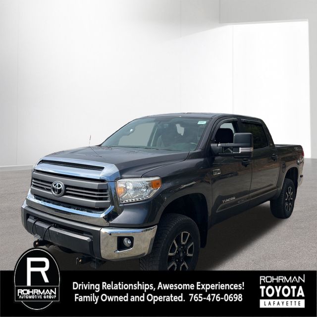 Magnetic Gray Metallic 2015 Toyota Tundra SR5 CrewMax 5.7L 4WD Pickup Truck Four-Wheel Drive 6-Speed Automatic Overdrive