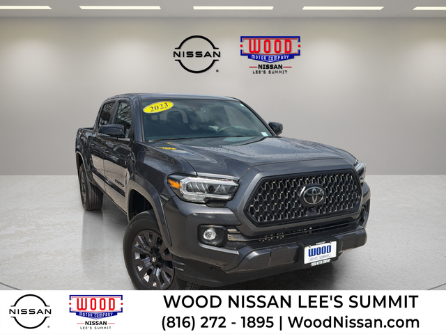 Magnetic Gray Metallic 2023 Toyota Tacoma Limited Double Cab 4WD Pickup Truck Four-Wheel Drive 6-Speed Automatic