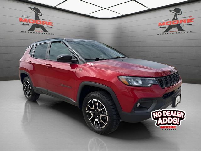 Red Hot Pearlcoat 2025 Jeep Compass Trailhawk 4WD SUV / Crossover Four-Wheel Drive 8-Speed Automatic