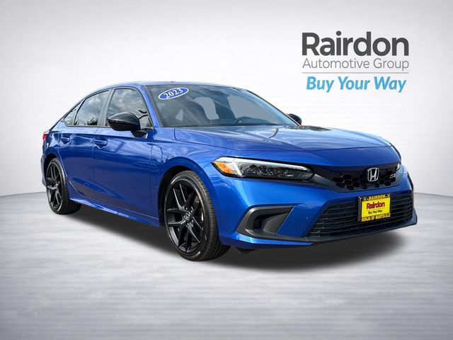 Aegean Blue Metallic 2023 Honda Civic Sedan Front-Wheel Drive 6-Speed Manual
