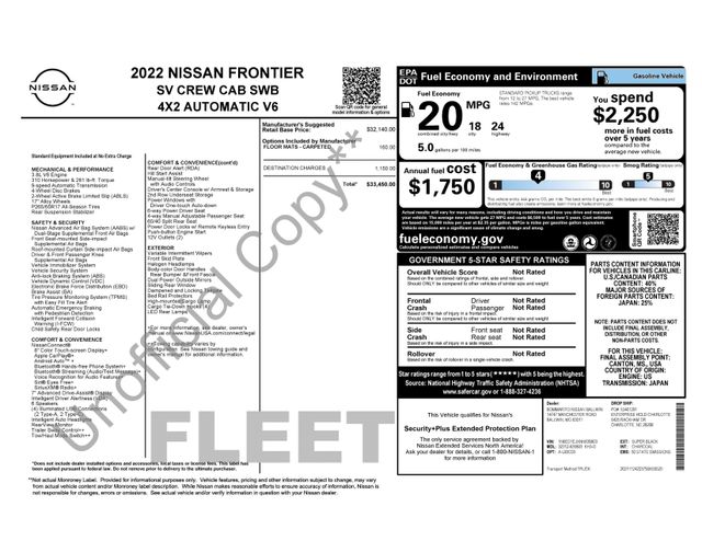 2022 Nissan Frontier SV photo