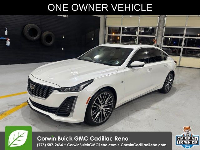 Crystal White Tricoat 2024 Cadillac CT5 Sedan All-Wheel Drive Automatic