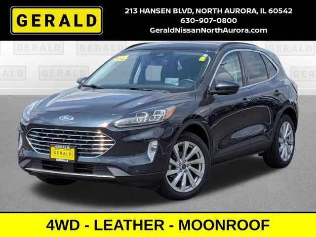 Blue Metallic 2022 Ford Escape SUV / Crossover All-Wheel Drive 8-Speed Automatic