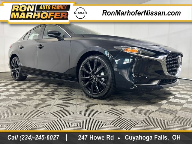 Jet Black Mica 2025 Mazda MAZDA3 Sedan Front-Wheel Drive 6-Speed Automatic
