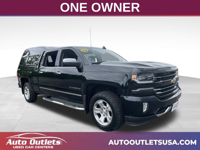 Black 2016 Chevrolet Silverado 1500 Pickup Truck Four-Wheel Drive 8-Speed Automatic Overdrive