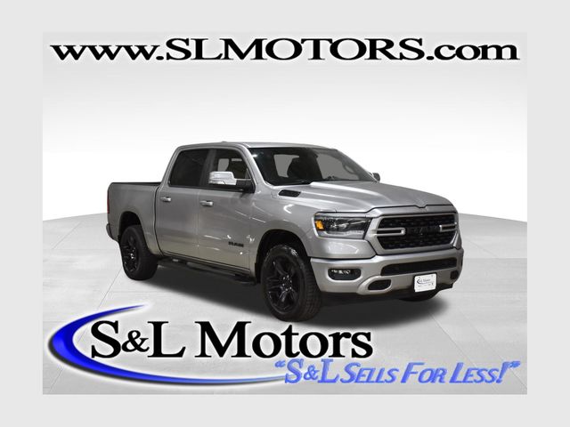 Billet Silver Metallic Clearcoat 2022 RAM 1500 Pickup Truck Four-Wheel Drive 8-Speed Automatic