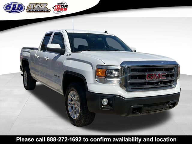 Summit White 2014 GMC Sierra 1500 SLE Double Cab 4WD Pickup Truck Four-Wheel Drive 6-Speed Automatic Overdrive