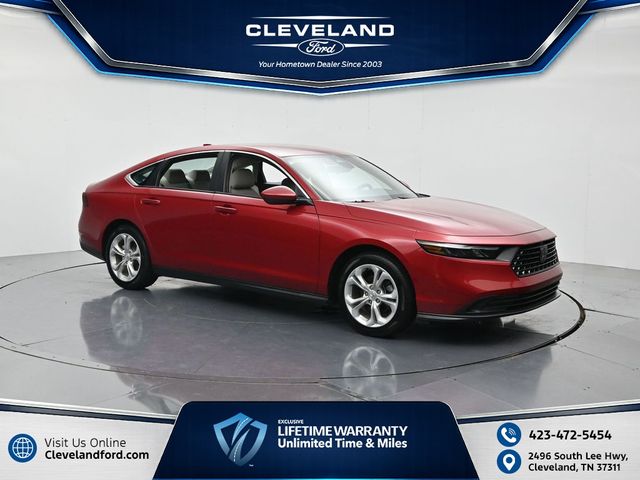 Red 2024 Honda Accord Sedan Front-Wheel Drive Continuously Variable Transmission