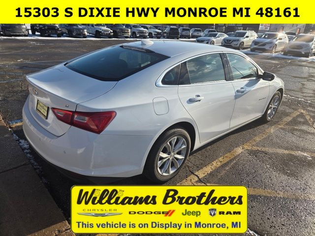 2024 Chevrolet Malibu LT - Summit White exterior view 3