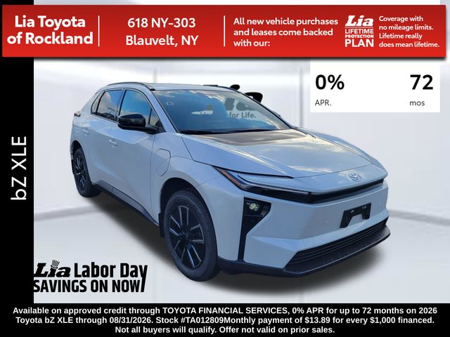 Pearl 2026 Toyota bZ SUV / Crossover All-Wheel Drive Automatic