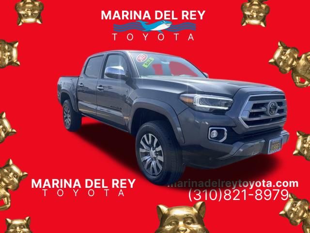 Magnetic Gray Metallic 2023 Toyota Tacoma Limited Double Cab 4WD Pickup Truck Four-Wheel Drive 6-Speed Automatic