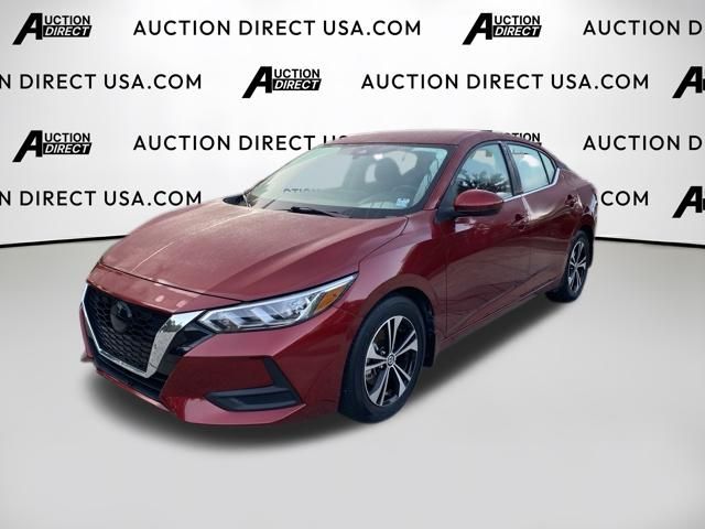 Red (Scarlet Ember Tintcoat) 2021 Nissan Sentra Sedan Front-Wheel Drive Continuously Variable Transmission