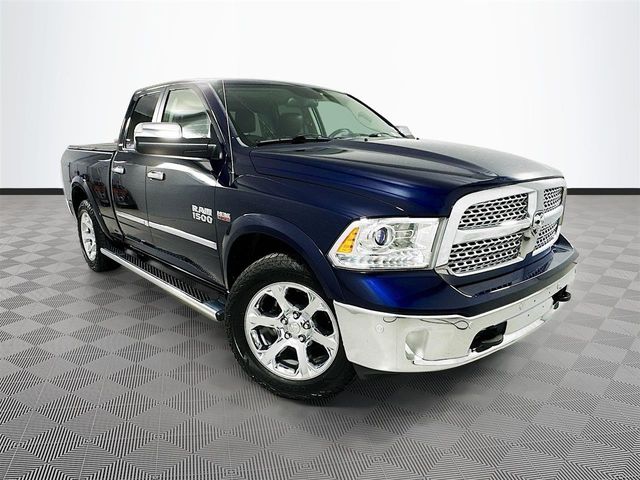 True Blue Pearlcoat 2016 RAM 1500 Laramie Quad Cab 4WD Pickup Truck Four-Wheel Drive 8-Speed Automatic