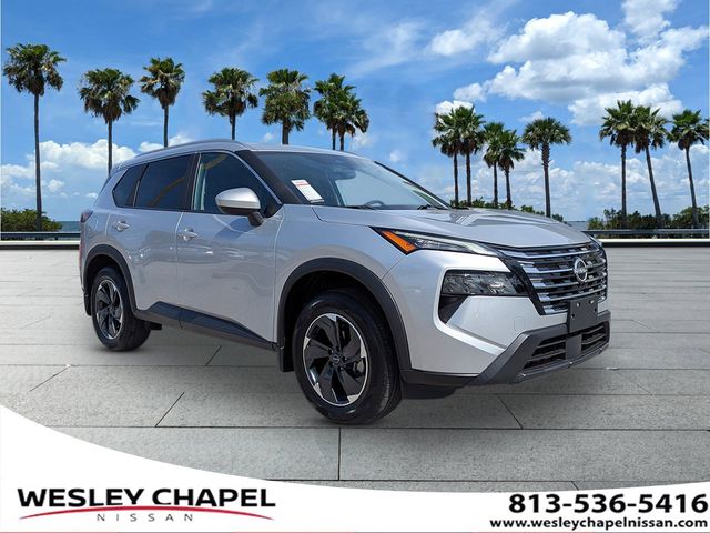 Brilliant Silver Metallic 2025 Nissan Rogue SV AWD SUV / Crossover All-Wheel Drive Continuously Variable Transmission