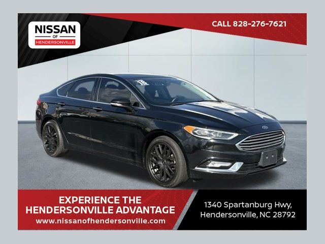 Shadow Black 2018 Ford Fusion Titanium Sedan Front-Wheel Drive 6-Speed Automatic
