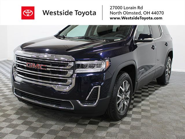 Midnight Blue Metallic 2021 GMC Acadia SLE FWD SUV / Crossover Front-Wheel Drive 9-Speed Automatic