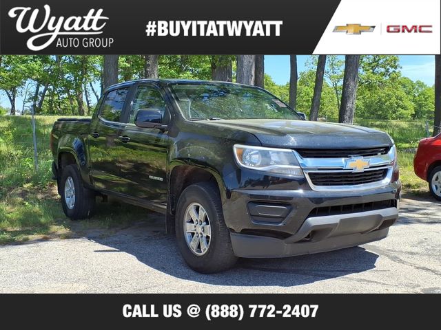 Black 2019 Chevrolet Colorado Work Truck Crew Cab 4WD Pickup Truck Four-Wheel Drive 8-Speed Automatic