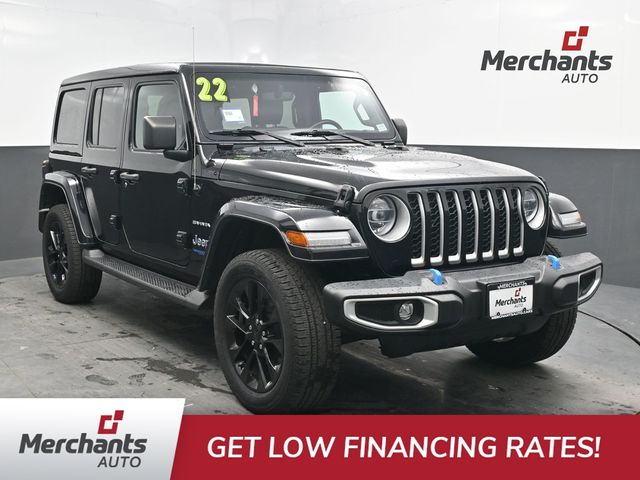 Black Clearcoat 2022 Jeep Wrangler 4xe SUV / Crossover Four-Wheel Drive 8-Speed Automatic