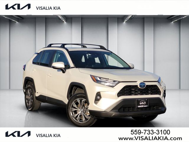 White (Blizzard Pearl) 2022 Toyota RAV4 Hybrid XLE Premium AWD SUV / Crossover All-Wheel Drive Continuously Variable Transmission
