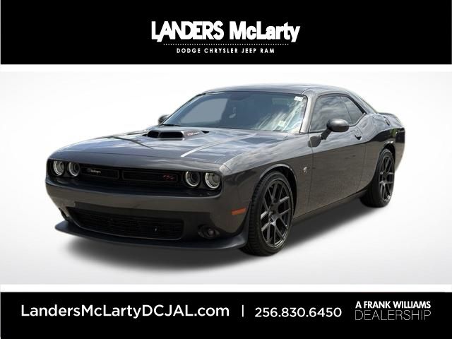 Gray (Granite Crystal Metallic Clearcoat) 2019 Dodge Challenger Coupe Rear-Wheel Drive 6-Speed Manual