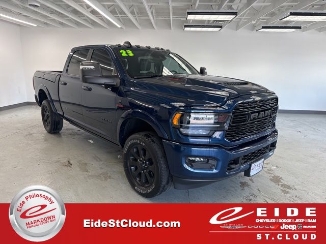 Patriot Blue Pearlcoat 2023 RAM 3500 Pickup Truck Four-Wheel Drive 6-Speed Automatic
