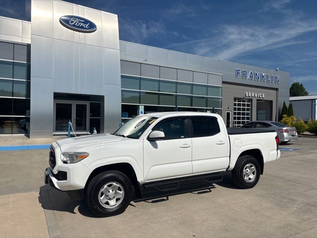 Super White 2019 Toyota Tacoma SR V6 Double Cab 4WD Pickup Truck Four-Wheel Drive 6-Speed Automatic