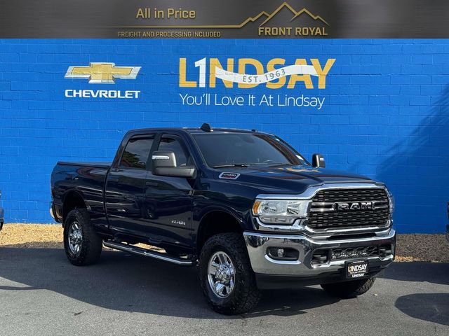Patriot Blue Pearlcoat 2024 RAM 2500 Pickup Truck Four-Wheel Drive 8-Speed Automatic