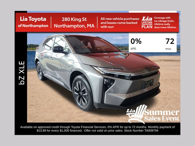 Gray 2026 Toyota bZ XLE AWD SUV / Crossover All-Wheel Drive Automatic