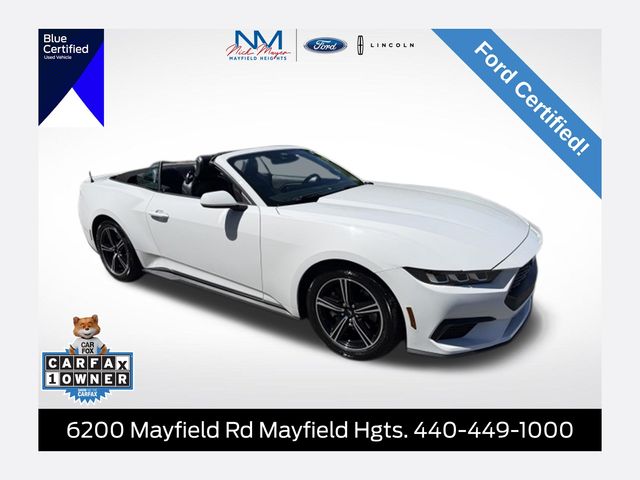 Oxford White 2025 Ford Mustang Convertible Rear-Wheel Drive Automatic