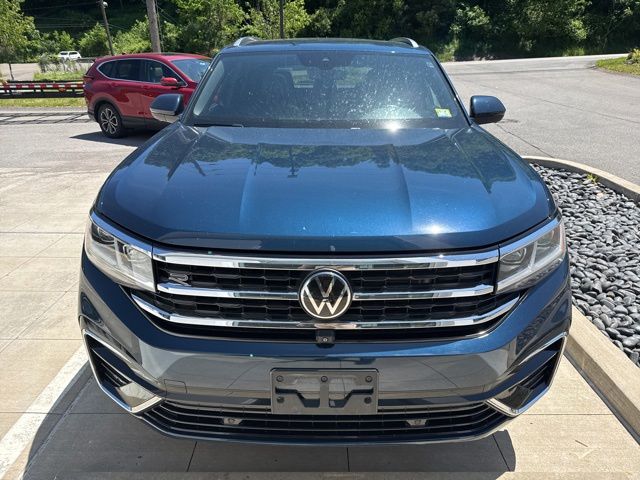 2023 Volkswagen Atlas Cross Sport 3.6L V6 SEL Premium R-Line Blue at Sutliff Volkswagen