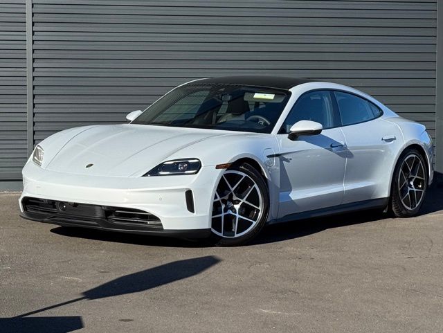 Gray (Ice Grey Metallic) 2025 Porsche Taycan Sedan All-Wheel Drive 2-Speed Automatic
