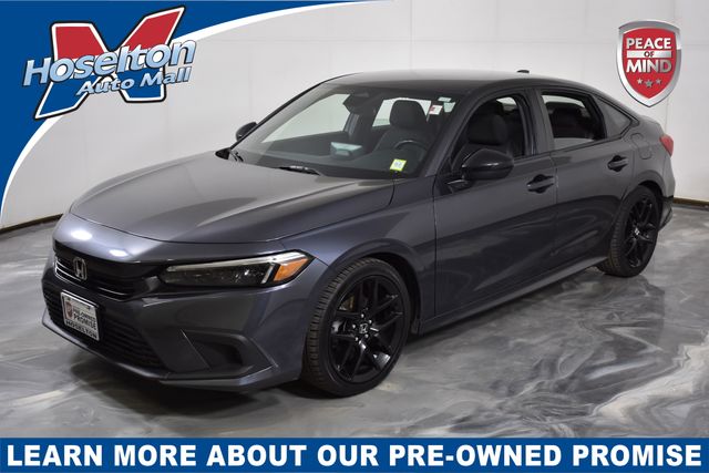 Meteorite Gray Metallic 2023 Honda Civic Sport FWD Sedan Front-Wheel Drive Continuously Variable Transmission