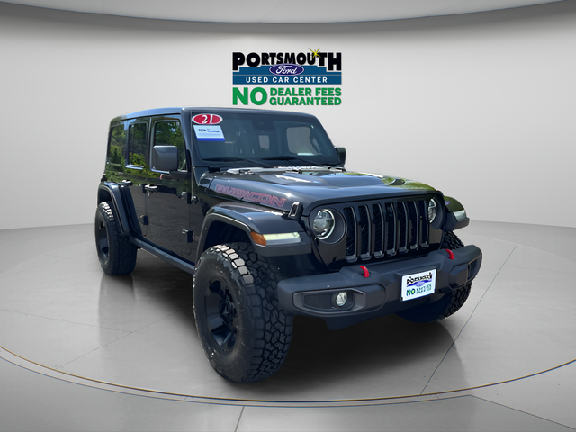 Black Clearcoat 2021 Jeep Wrangler Unlimited Rubicon 4WD SUV / Crossover Four-Wheel Drive 8-Speed Automatic