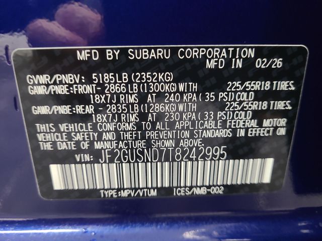2026 – Subaru – Crosstrek Hybrid