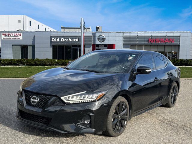 Super Black 2023 Nissan Maxima SR FWD Sedan Front-Wheel Drive Continuously Variable Transmission
