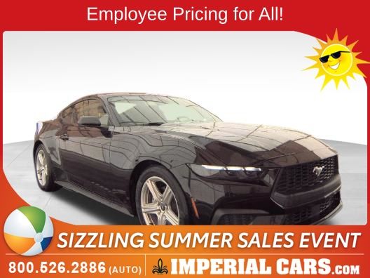 Shadow Black 2026 Ford Mustang EcoBoost Premium Fastback RWD Coupe Rear-Wheel Drive Automatic