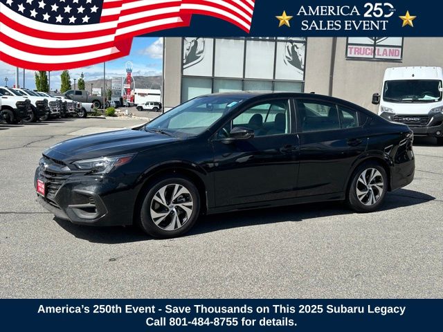 Crystal Black Silica 2025 Subaru Legacy Sedan All-Wheel Drive Continuously Variable Transmission