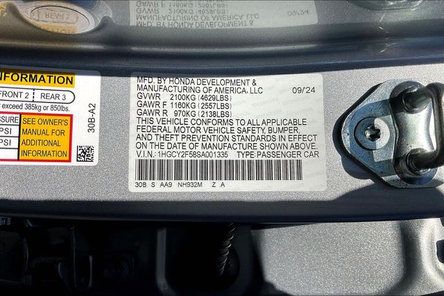 Used 2025 Honda Civic Hybrid Hatchback